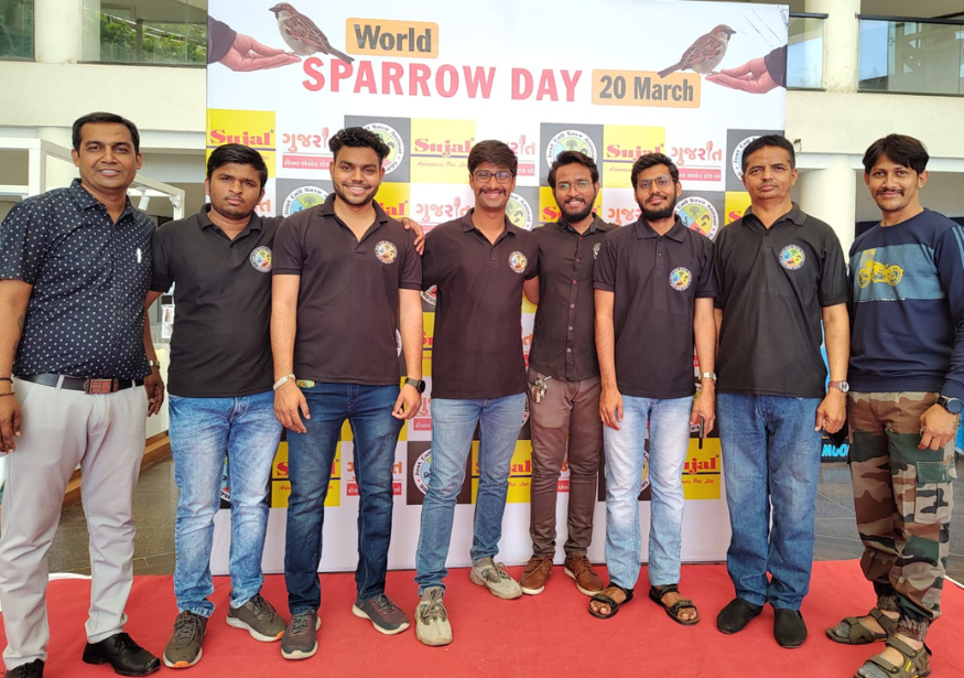 world sparrow day sparrow house distribution at Nilambh Triumph by Just Call Charitable Trust (23)