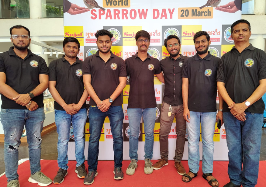 world sparrow day sparrow house distribution at Nilambh Triumph by Just Call Charitable Trust (24)