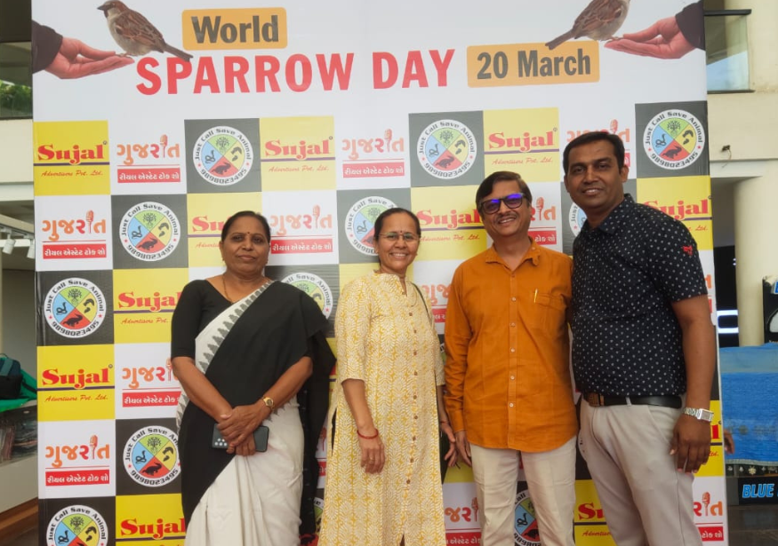 world sparrow day sparrow house distribution at Nilambh Triumph by Just Call Charitable Trust (25)